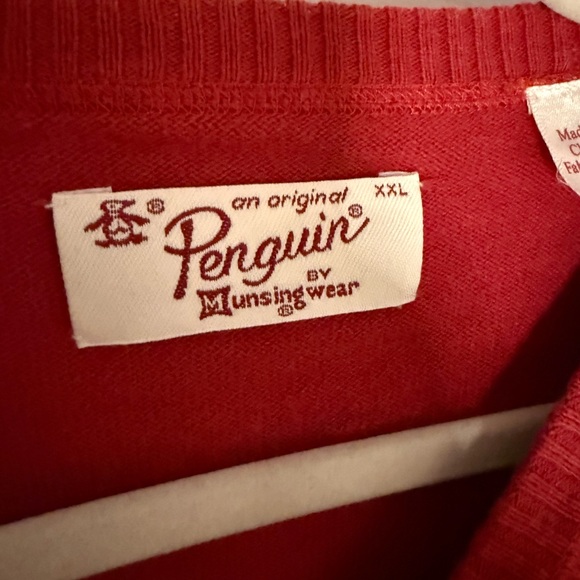 Original Penguin Men's Bold Red Crewneck Sweater - Picture 3 of 3